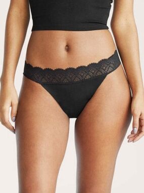 Thinx NWT Black Period Thong 3X Leakproof Underwear Plus Size